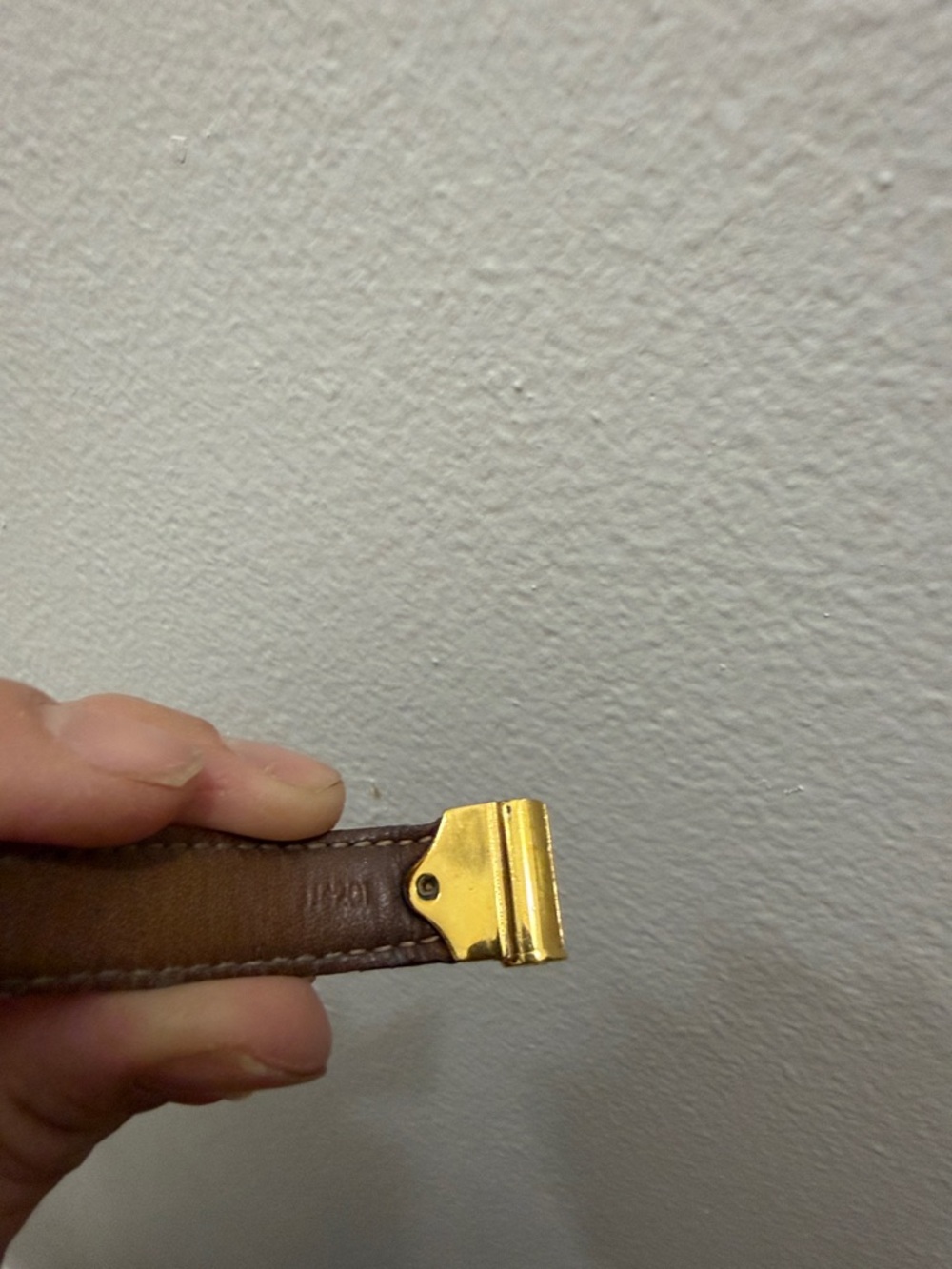 Louis Vuitton Brown Monogram Leather Bracelet with Gold Hardware - Picture 10 of 10